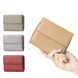 Royal Bagger Portable Trifold Short Wallets, Genuine Leather Coin Purse, Fashion Multiple Slot Card Holder 1869