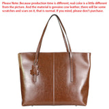 Royal Bagger Vintage Genuine Leather Tote Bags, Large Capacity Commuter Handbag, Luxury Shoulder Bag for Women 1681